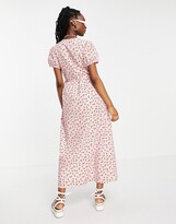 Thumbnail for your product : Wednesday's Girl maxi dress with puff sleeves and full skirt in pretty floral