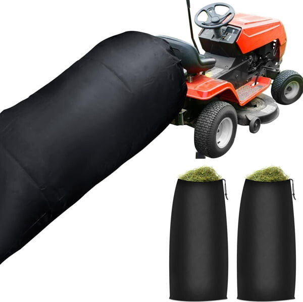 AsterOutdoor Lawn Tractor Leaf Bag - 54 Cubic Foot Standard Leaf Bag - 112-inch Opening – for 2 Bag Material Collection Systems – Ride-On Lawnmowers - Heavy Duty Material – Fast & Easy Leaf Collection