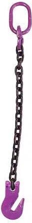 US CARGO CONTROL 58G100SOG-10 5/8' x 10' - Single Leg Chain Sling w/ Grab Hook
