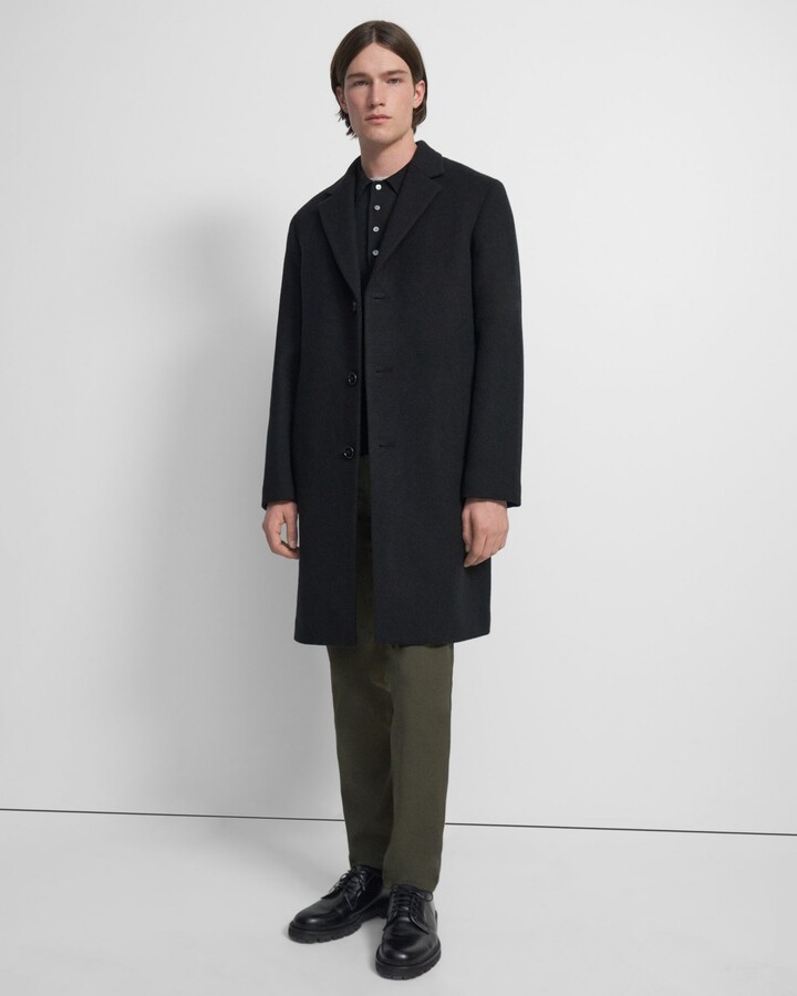 Theory Suffolk Coat in Recycled Wool Melton - ShopStyle