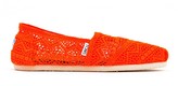 Thumbnail for your product : Toms Womens Classic Neon Coral Crochet