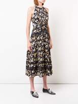 Thumbnail for your product : Derek Lam 10 Crosby Bouquet Floral Print Silk-Blend Jacquard Midi Dress