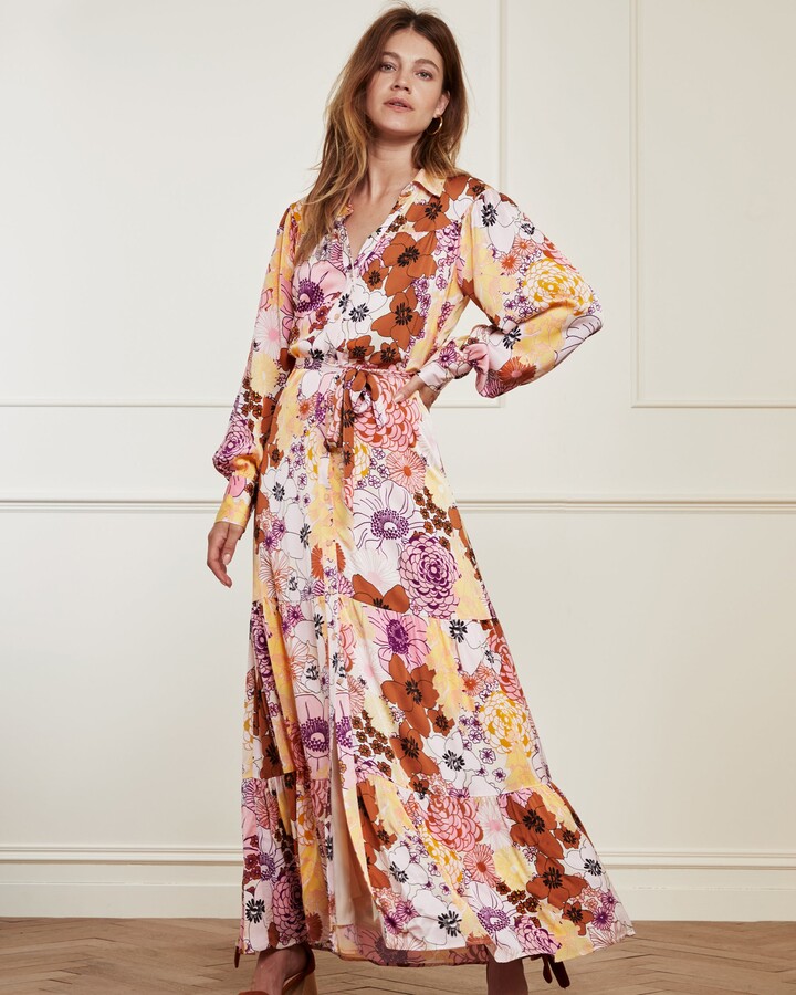 Fabienne Chapot Retro Floral Nina Maxi Dress - ShopStyle
