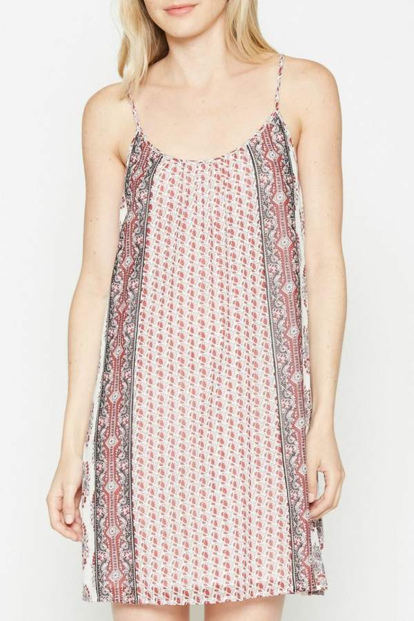 patterned slip dress