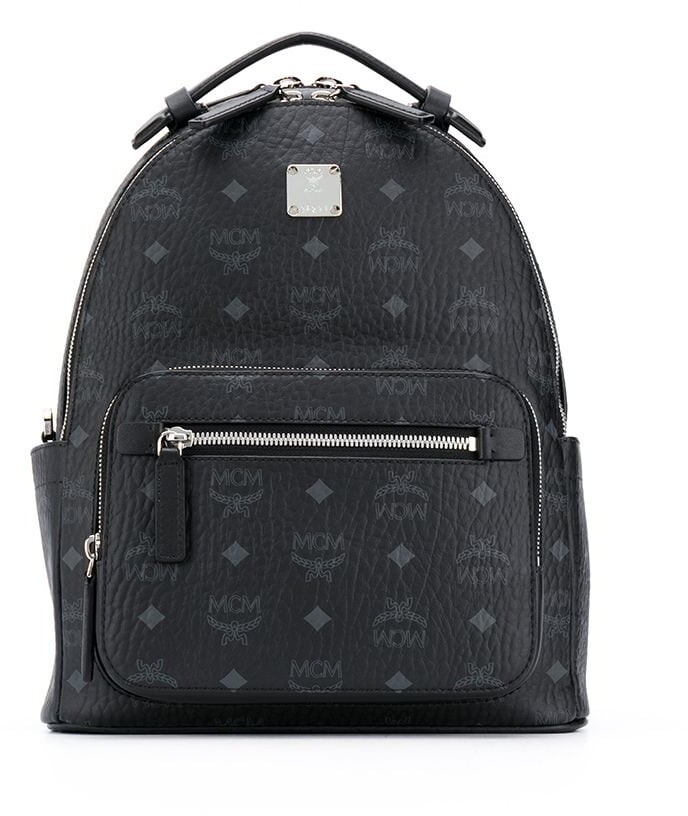 mcm black backpack medium
