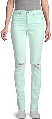 teal jeans