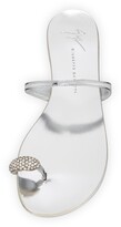 Thumbnail for your product : Giuseppe Zanotti Crystal-Embellished Flat Toe-Ring Sandals