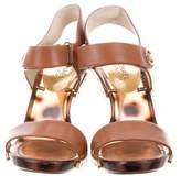 Thumbnail for your product : MICHAEL Michael Kors Leather Ankle-Strap Sandals