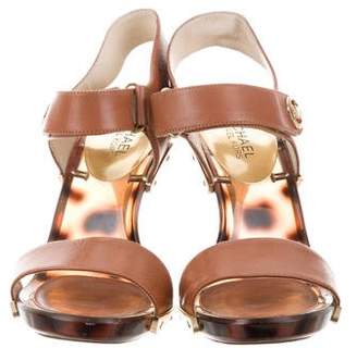 MICHAEL Michael Kors Leather Ankle-Strap Sandals