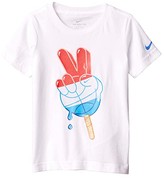 Thumbnail for your product : Nike Kids Short Sleeve Americana Peace Popsicle Graphic T-Shirt (Little Kids) (White) Boy's Clothing