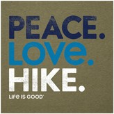 Thumbnail for your product : Life is Good Women's Peace Love Hike Cool Tee