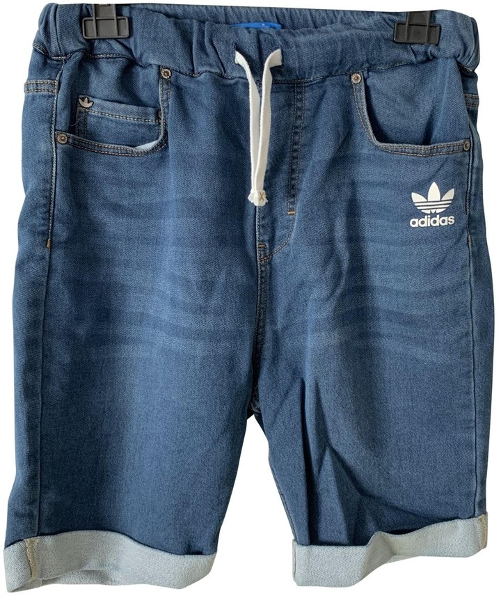 adidas jean shorts