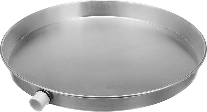 AMERICAN BUILT PRO 22 in. Aluminum Drain Pan for Water Heaters with Drilled Side Hole and 1 in. PVC Slip Drainhose Adapter