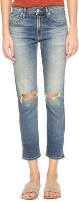 Citizens of Humanity Agnes Crop Slim Straight Jeans