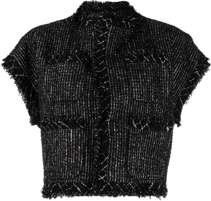 Sacai MetallicThreading Tweed Jacket ShopStyle