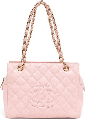 Chanel Pink Caviar Petite Timeless Shopping Tote Leather ref