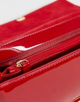Thumbnail for your product : Mario Valentino Valentino By Valentino by patent cross body bag in red