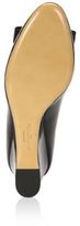 Thumbnail for your product : Ferragamo Mirabel Bow Patent Leather Wedge Pumps