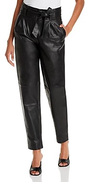 Buy MADAME Solid Leather Flared Fit Womens Casual Pants  Shoppers Stop
