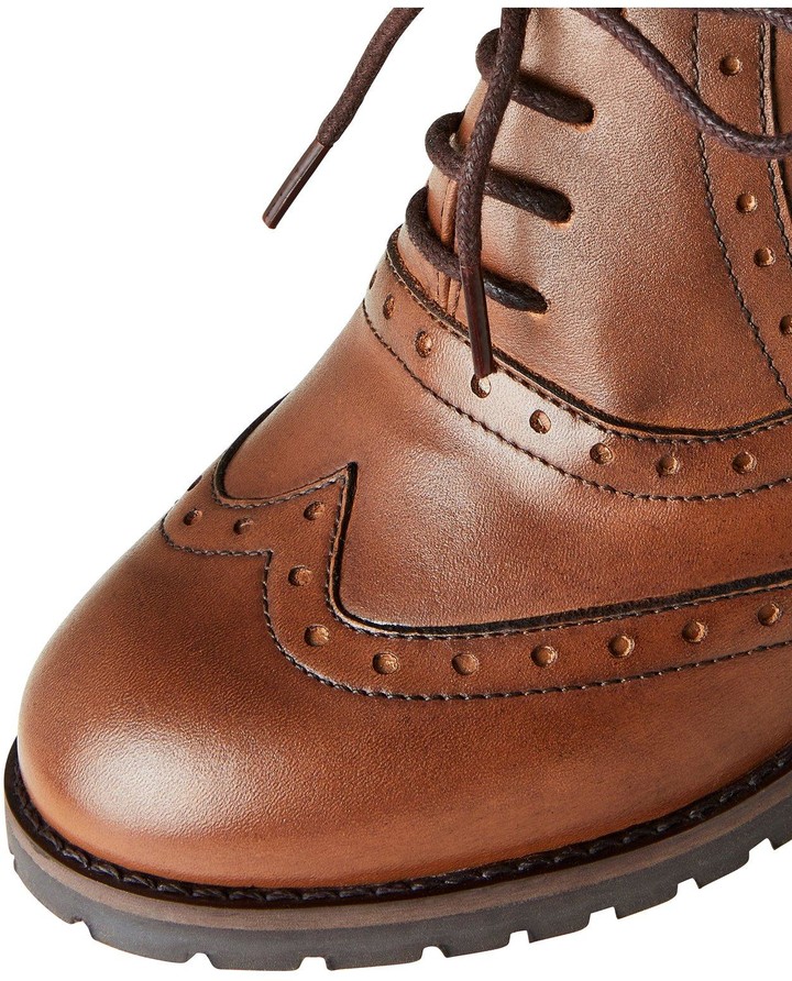 Elinor leather brogue shoes Clearance