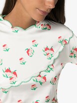 Thumbnail for your product : yuhan wang Peach Print Midi Dress