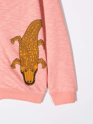 Mini Rodini Alligator print zipped hoodie