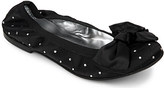 Thumbnail for your product : STEP2WO Angelina satin bow ballet pumps 6-11 years