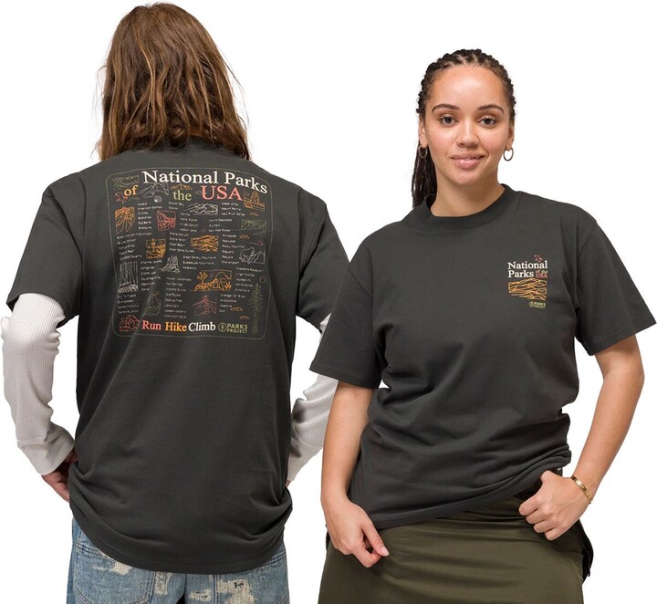 Parks Project NP Outline Checklist T-Shirt