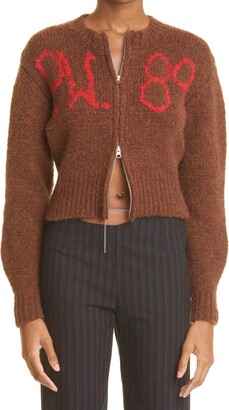 Paloma Wool Ben Perdut Intarsia Monogram Cardigan - ShopStyle 