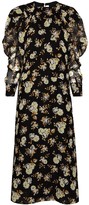 Thumbnail for your product : Victoria Beckham Floral-Print Puff-Sleeve Dress