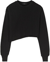 Thumbnail for your product : Twenty Montreal Everest Thermal cropped asymmetric waffle-knit jersey top