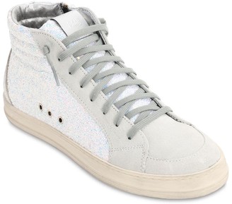 P448 20mm Skate Glitter & Suede High Sneakers