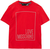 Thumbnail for your product : Love Moschino Studded Cotton-jersey T-shirt