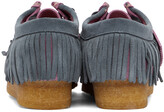 Thumbnail for your product : Palm Angels Purple Clarks Originals Edition Fringed Wallabee Moccasins