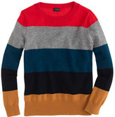 Thumbnail for your product : J.Crew Kids' cashmere sweater in electric red stripe