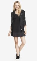 Thumbnail for your product : Express Pleated Satin Hem Fit And Flare Dress