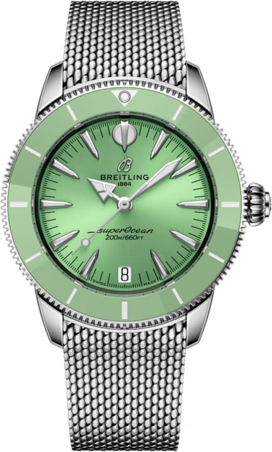 Breitling Superocean Heritage Automatic 36 Green Dial Stainless Steel Women's Watch A10390361L1A1