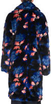 Thumbnail for your product : Kenzo Oversized Floral-Print Faux-Fur Coat