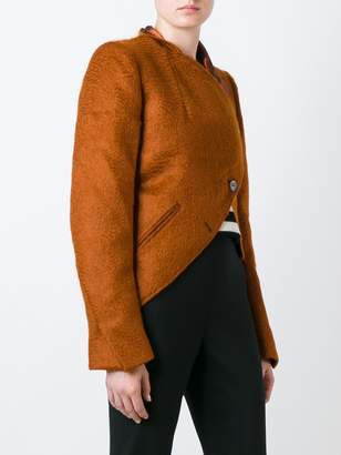 Ann Demeulemeester cropped asymmetric jacket