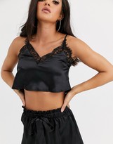 Thumbnail for your product : Peek & Beau Harper' satin lace cami and pants set
