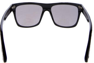Alexander McQueen Hammered Wayfarer Sunglasses