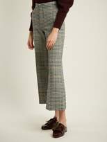 Thumbnail for your product : Isabel Marant Trevi High Rise Wide Leg Cropped Trousers - Womens - Green Multi