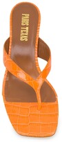 Thumbnail for your product : Paris Texas Textured 65mm Mules