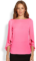 Thumbnail for your product : Milly Stretch-Silk Butterfly Blouse