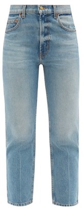 B Sides Louis High-rise Cropped Straight-leg Jeans - Denim