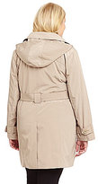 Thumbnail for your product : London Fog Plus Hooded Trench Coat