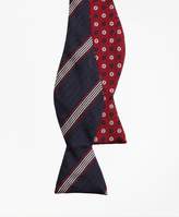 Thumbnail for your product : Brooks Brothers Herringbone Music Stripe with Parquet Pinwheel Reversible Bow Tie