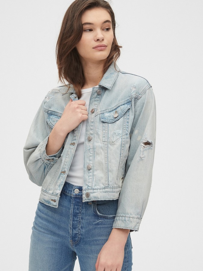 gap oversized jean jacket