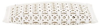 Sondra Roberts Perforated Faux Leather Clutch - White