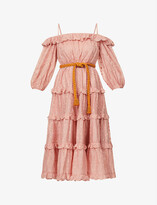 Thumbnail for your product : Zimmermann Mae polka dot woven midi dress